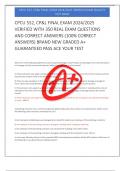CPCU 552&comma; CP&L FINAL EXAM 2024&sol;2025  VERIFIED WITH 350 REAL EXAM QUESTIONS  AND CORRECT ANSWERS &lpar;100&percnt; CORRECT  ANSWERS&rpar; BRAND NEW GRADED A&plus;  GUARANTEED PASS ACE YOUR TEST 