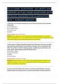 D514 EXAM  QUESTIONS  ACCURATE AND VERIFIED ACTUAL EXAM QUESTIONS WITH DETAILED ANSWERS FOR GUARANTEED PASS &vert; ALREADY GRADED A