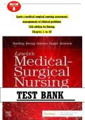 LEWIS'S MEDICAL-SURGICAL NURSING Assessment & Management of Clinical Problems 11TH EDITION TEST BANK BY MARIANN M&period; HARDING &lpar;COVERS ALL CHAPTERS 1-68&rpar; ISBN&colon; 9780323551496