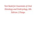 Essentials of Oral Histology and Embryology 6th Edition Test Bank