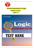 Test Bank For A Concise Introduction to Logic 14th Edition by Patrick J&period; Hurley Chapter 1-14