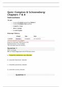  COUC 694 Quiz 1&colon; Compton & Schoeneberg&colon; Chapters 7 & 8&vert;Questions and Answers&vert;2025 Update with complete solution&comma;