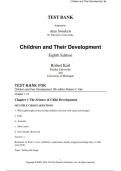 Test Bank for Children and their Development&comma; 8th Edition by Robert V&period; Kail