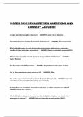 NCCER 33301 EXAM REVIEW QUESTIONS AND CORRECT ANSWER&excl;&excl;