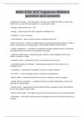 MAN 4720 UCF Capstone Midterm question and answers