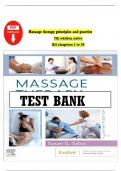 Test Bank - Massage Therapy-Principles and Practice&comma; 7th Edition &lpar;Salvo&comma; 2023&rpar;&comma; Chapter 1-30 &vert; All Chapters