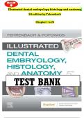 ILLUSTRATED DENTAL EMBRYOLOGY HISTOLOGY AND ANATOMY 5TH EDITION FEHRENBACH TEST BANK