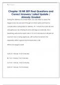 Chapter 18 NR 509 Final Questions and  Correct Answers&sol; Latest Update &sol;  Already Graded