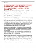 PN MENTAL HEALTH ONLINE PRACTICE WITH NGN &vert; QUESTIONS AND CORRECT ANSWERS WITH RATIONALES &vert; ALREADY GRADED A&plus; &vert; LATEST VERSION 2025