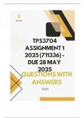 TPS3704 Assignment 1 2025 &lpar;711336&rpar;- DUE 28 May 2025