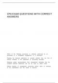 CPA exam questions