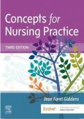 TEST BANK FOR Concepts for Nursing Practice 3rd Edition by Jean Foret Giddens ISBN 978-0323581936 COMPLETE GUIDE 100&percnt; VERIFIED A&plus; GRADE ASSURED&excl;&excl;&excl;&excl;&excl; LATEST UPDATE&excl;&excl;&excl;&excl;