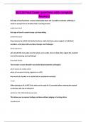 NU110 Final Exam questions with complete Answers