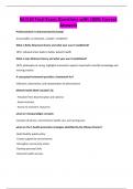 NU110 Final Exam Questions with 100&percnt; Correct Answers