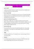 NU110 Fundamentals of Nursing questions with complete Answers