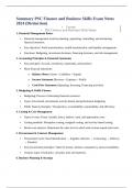 Summary PSC Finance and Business Skills Exam Notes 2024 &lpar;Distinction&rpar;
