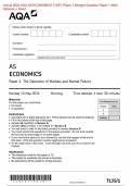 Actual 2024 AQA AS ECONOMICS 7135&sol;1 Paper 1 The Operation of Markets and Market Failure Merged Question Paper &plus; Mark Scheme &plus; Insert