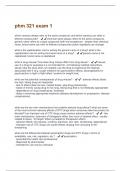 phm 321 exam 1 Questions And Answers With Verified Study Solutions Rated A&plus;
