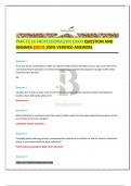 PMK-EE E6 PROFESSIONALISM EXAM QUESTION AND ANSWER &lpar;2025&rpar; 100&percnt; VERIFIED ANSWERS