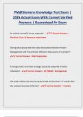 PM&commat;Siemens Knowledge Test Exam &vert;  2025 Actual Exam With Correct Verified  Answers &vert; Guaranteed A&plus; Exam