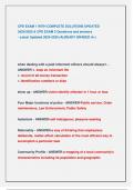 CPD EXAM 1 WITH COMPLETE SOLUTIONS UPDATED  2024&sol;2025 & CPD EXAM 3 Questions and answers  - Latest Updated 2024-2025 &lpar;ALREADY GRADED A&plus;&rpar; 