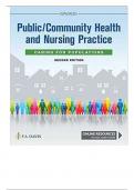 TEST BANK&colon; PUBLIC &sol; COMMUNITY HEALTH AND NURSING PRACTICE&colon;CARING FOR POPULATIONS&comma; 2ND EDITION&comma; CHRISTINE L&period; SAVAGE