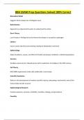 BBH EXAM Prep Questions Solved 100&percnt; Correct