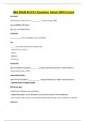 BBH EXAM BLOCK 2 Questions Solved 100&percnt; Correct