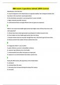 BBH exam 2 questions Solved 100&percnt; Correct