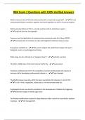 BBH Exam 2 Questions with 100&percnt; Verified Answers