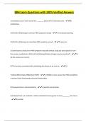 BBH Exam Questions with 100&percnt; Verified Answers