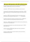 BBH Latest 2025 Questions with 100&percnt; Verified Answers