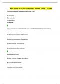 BBH exam practice questions Solved 100&percnt; Correct