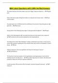 BBH Latest Questions with 100&percnt; Verified Answers