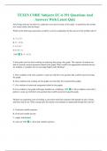 TEXES CORE Subjects EC-6 391 Questions And Answers With Latest Quiz