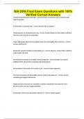 GIA DDG Final Exam Questions with 100&percnt; Verified Correct Answers