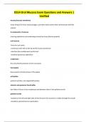D514 Oral Mucosa Exam Questions and Answers &vert; Verified