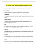 D514 Test Study Questions and Answers &vert; Verified