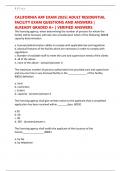 CALIFORNIA ARF EXAM 2025&vert; ADULT RESIDENTIAL FACILITY EXAM QUESTIONS AND ANSWERS &vert; ALREADY GRADED A&plus; &vert; VERIFIED ANSWERS