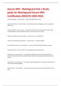 Secure Wifi - Watchguard Test &sol; Study guide for Watchguard Secure Wifi Certification 2024&sol;25 100&percnt; PASS