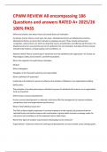 CPWM REVIEW All encompassing 186 Questions and answers RATED A&plus; 2025&sol;26 100&percnt; PASS
