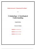  Instructor&rsquo;s Manual and Test Bank - Criminology&colon; A Sociological Understanding&comma; 8th edition&comma; by Steven E&period; Barkan&comma; Chapter 1-18