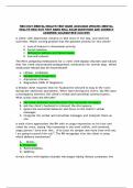 HESI EXIT MENTAL HEALTH TEST BANK &lpar;2025&sol;2026 UPDATE&rpar; &sol;MENTAL  HEALTH HESI EXIT TEST BANK REAL EXAM QUESTIONS AND CORRECT  ANSWERS&vert; GUARANTEED SUCCESS 