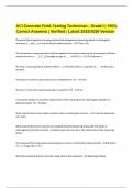 ACI Concrete Field-Testing Technician - Grade I &vert; 100&percnt; Correct Answers &vert; Verified &vert; Latest 2025&sol;2026 Version