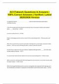 ACI Flatwork Questions & Answers &vert;100&percnt; Correct Answers &vert; Verified &vert; Latest 2025&sol;2026 Version