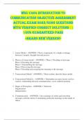 WGU C464 Introduction to  Communication OBJECTIVE ASSESSMENT  ACTUAL EXAM 2025&sol;2026 QUESTIONS  WITH VERIFIED CORRECT SOLUTIONS &vert;&vert;  100&percnt; GUARANTEED PASS   <BRAND NEW VERSION> 