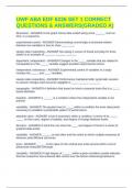 UWF ABA EDF 6226 SET 1 CORRECT QUESTIONS & ANSWERS&lpar;GRADED A&rpar;