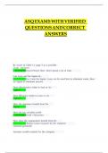 ANCC CARDIAC VASCULAR CERTIFICATION EXAMS REVIEW WITH VERIFIED QUESTIONS AND ANSWERS &lpar;1&rpar;
