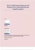 NR 511 Differential Diagnosis and Primary Care- Final Exam Review &sol; Comprehensive Study Guide &ndash; Expert Strategies&comma; Review of Key Quizzes&comma; and Practice Questions for Guaranteed Success  &lpar;Actual Screen shots from Chamberlain University School of Nursing&rpar; &sol; 