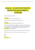 ANCC CARDIAC VASCULAR CERTIFICATION EXAMS REVIEW WITH VERIFIED QUESTIONS AND ANSWERS &lpar;1&rpar;